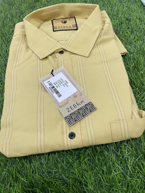 Zebra Men Cotton Shirt