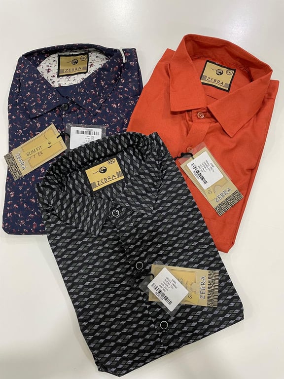 Zebra Men Cotton Shirt