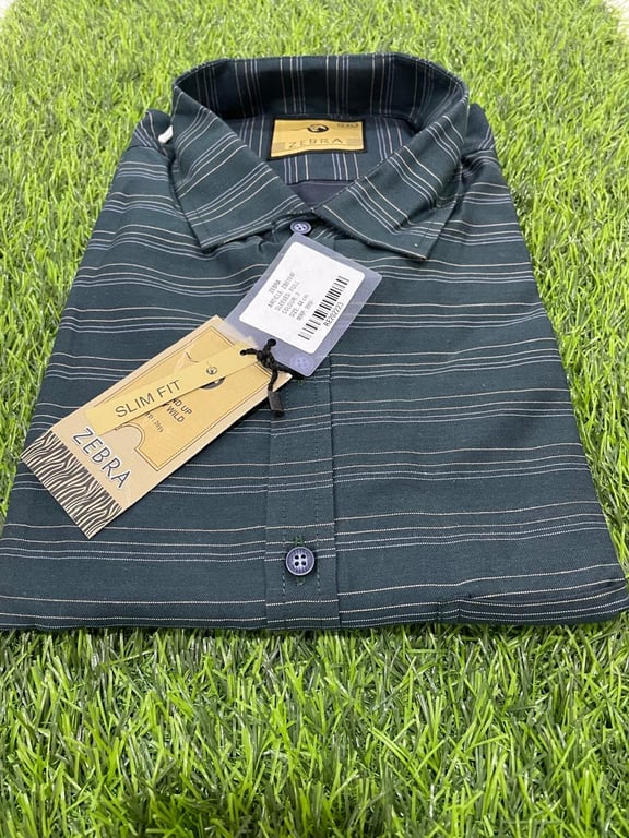 Zebra Men Cotton Shirt