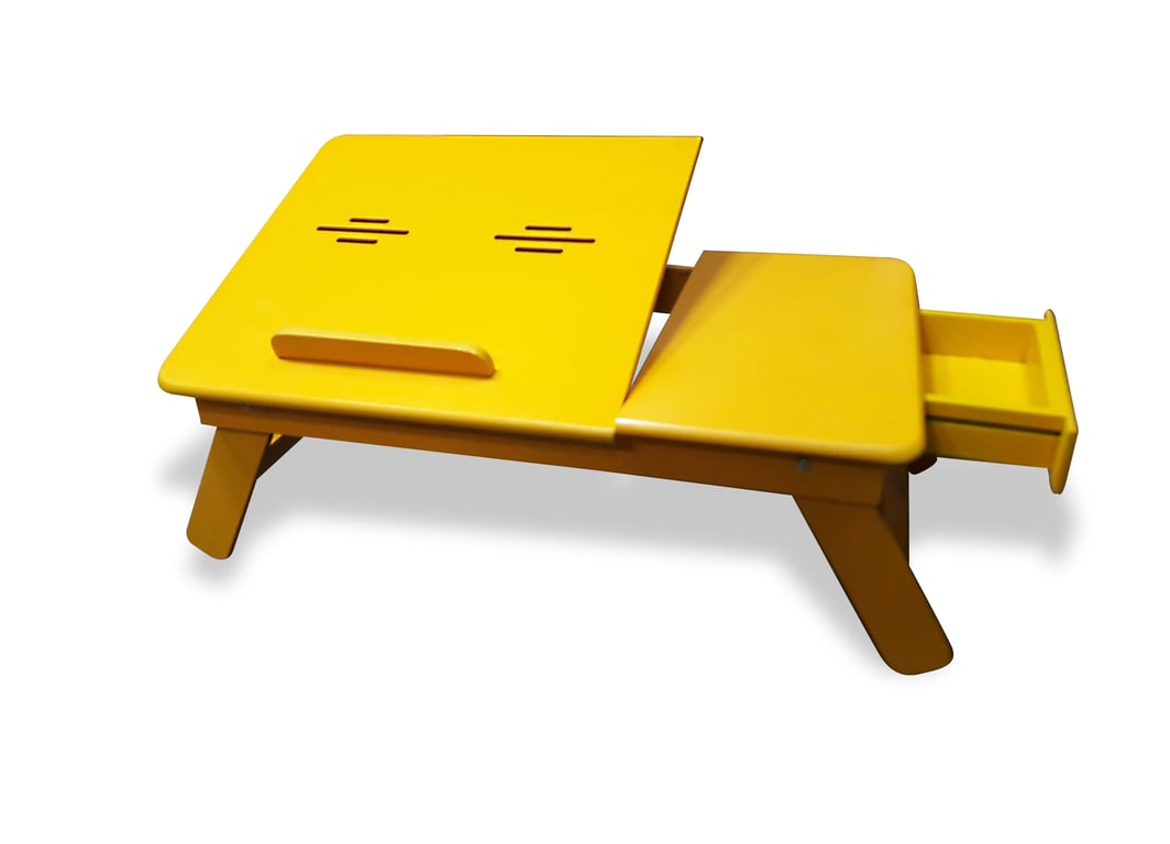 Yellow Folding Laptop Table