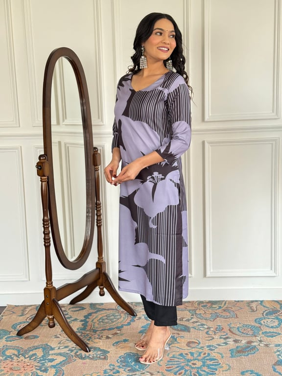 Kurta Set with Net Dupatta & Solid Pant - Perfect for Festive & Casual Wear