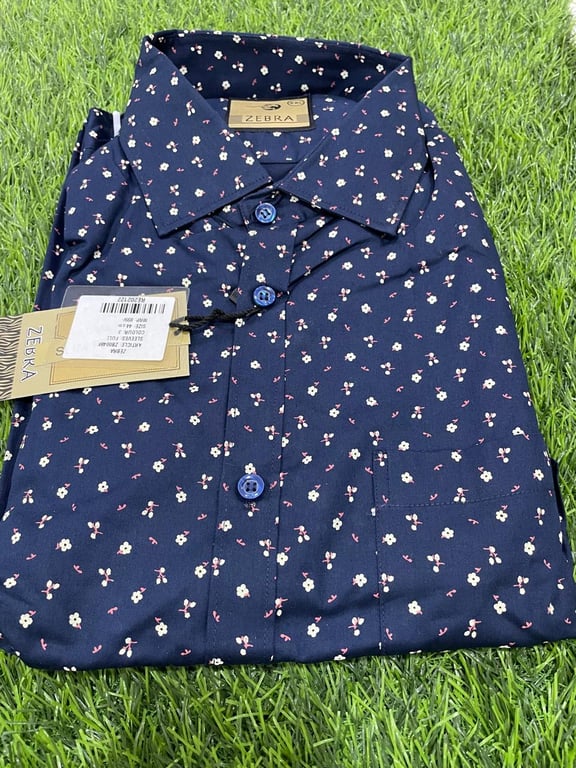 Zebra Men Cotton Shirt