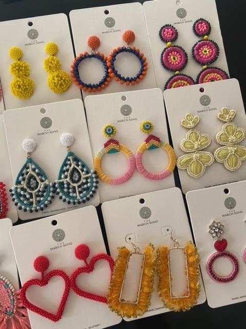 handcrafted beaded earrings