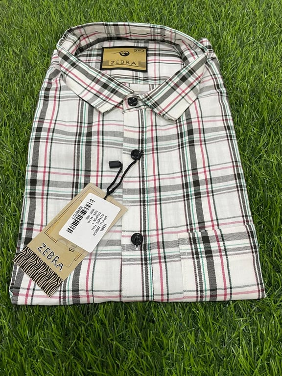Zebra Men Cotton Shirt