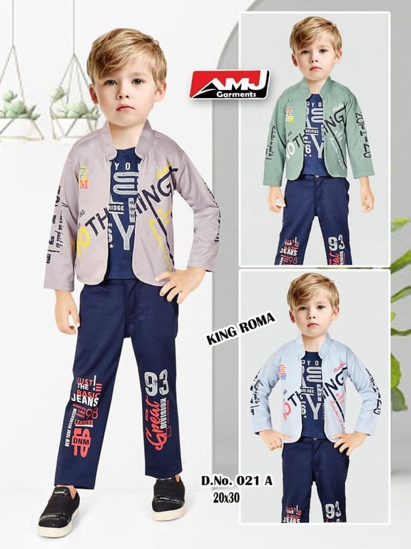 Boys 3 Pcs Jacket 