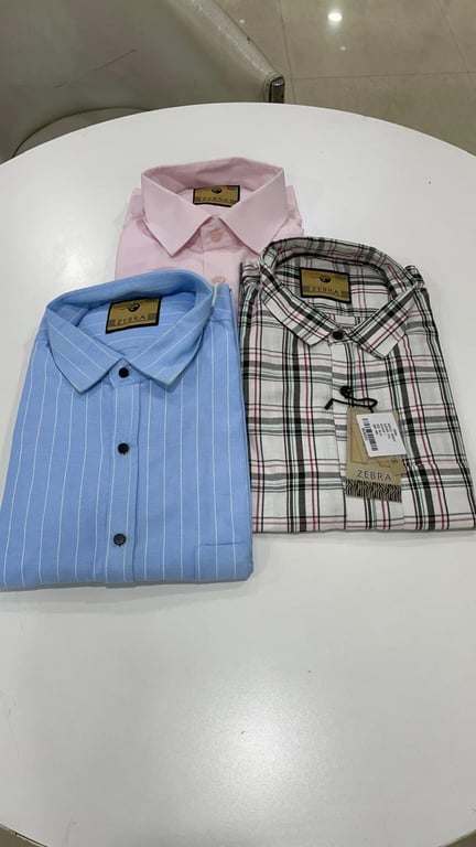 Zebra Men Cotton Shirt