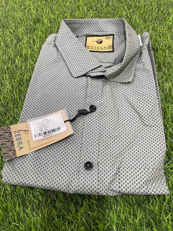 Zebra Men Cotton Shirt