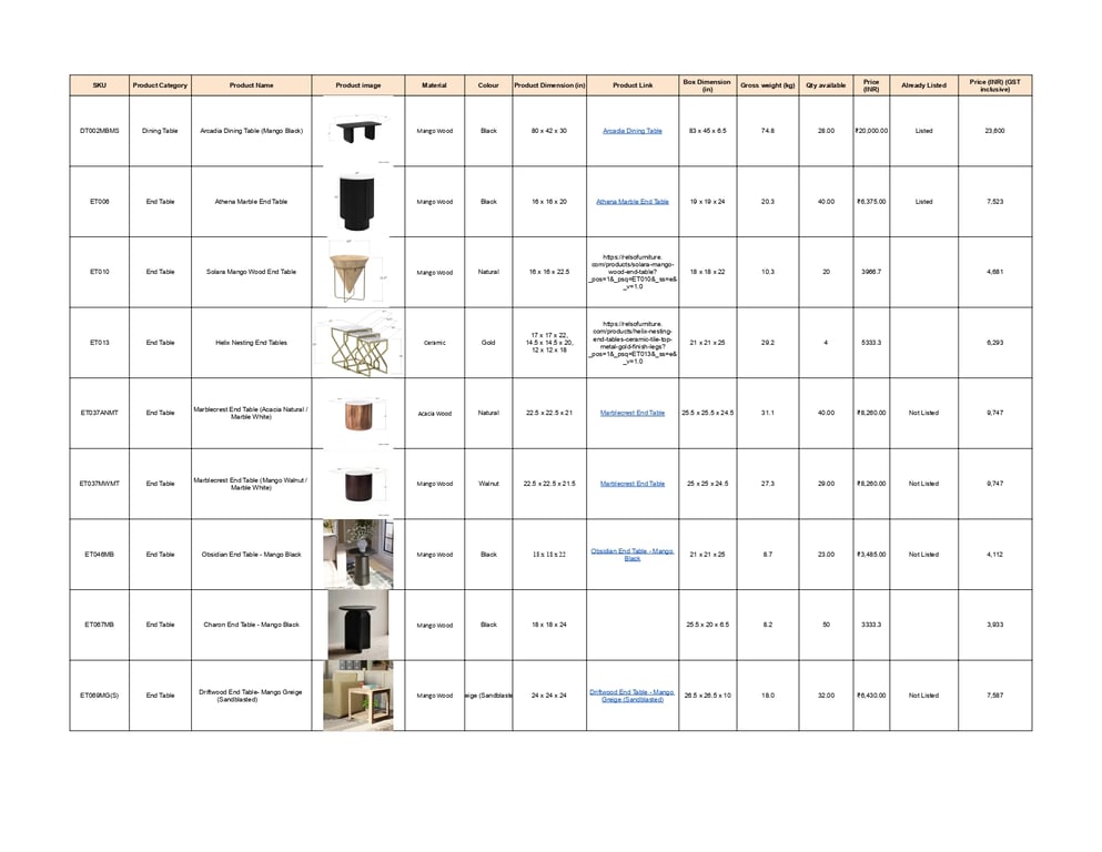 Gaia Round Coffee Table