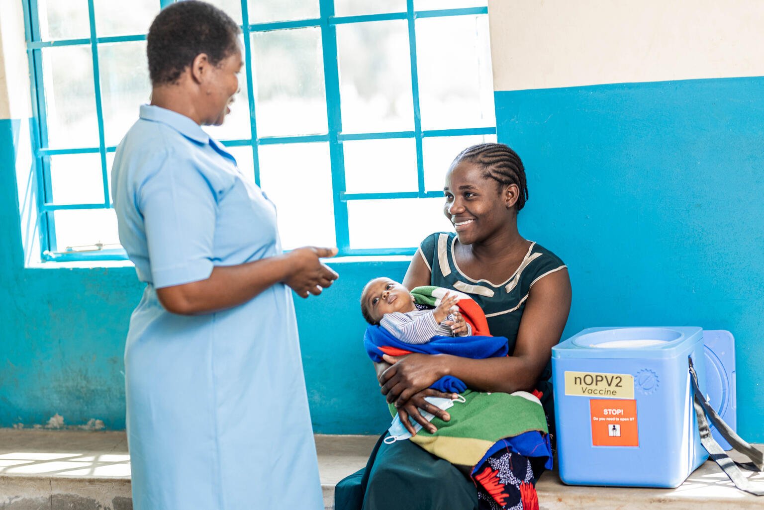 In Malawi führt UNICEF eine Polio-Impfkampagne durch