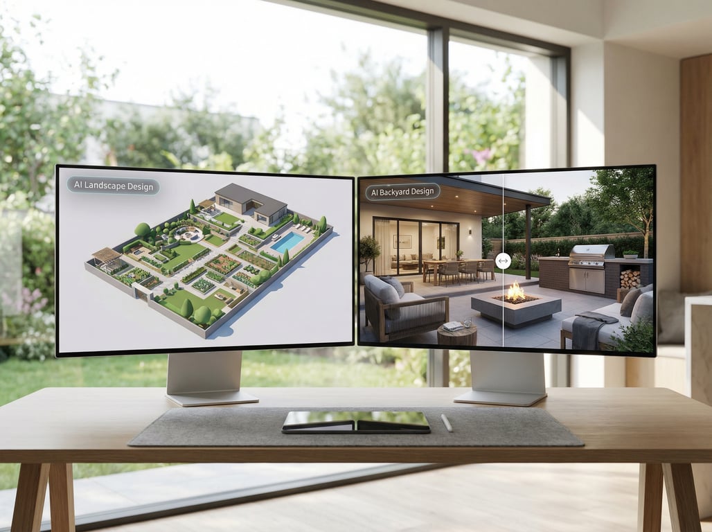 Illustration for section 2 of: AI Landscape Design vs AI Backyard Design (for Real Estate Photos): Differences, Use Cases, and What to Choose