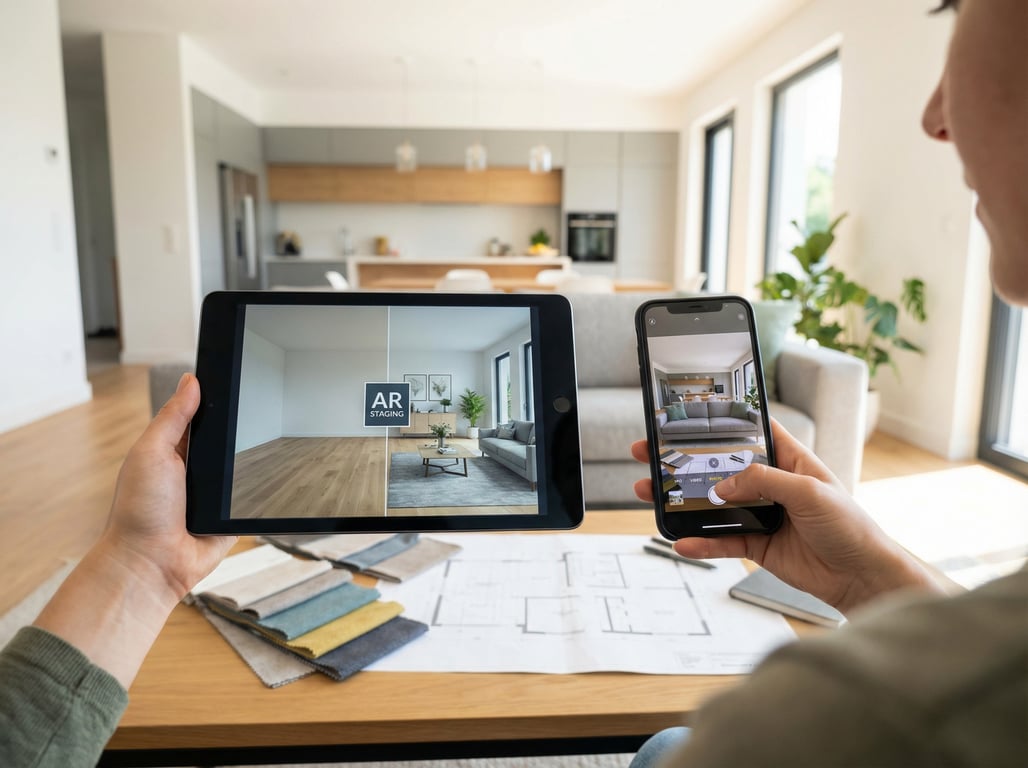 Illustration for section 2 of: Apps für Raumgestaltung in der Immobilienvermarktung: KI-Raumgestaltung, Homestaging & schnelle Vorher-Nachher-Bilder