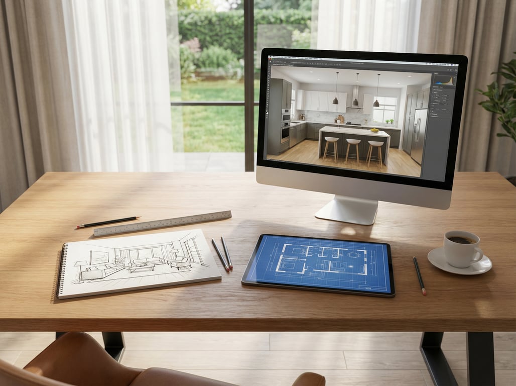 Illustration for section 2 of: How to Create an Inside ‘House Drawing’ for a Listing (Options: Sketch, Floor Plan, or Render)