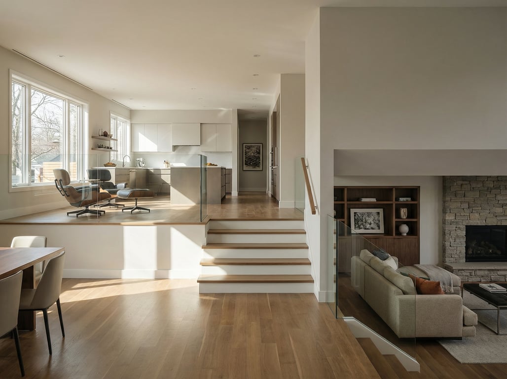 Illustration for section 2 of: Split Level House Interior: Layout Challenges, Renovation Ideas, and Before/After Upgrades