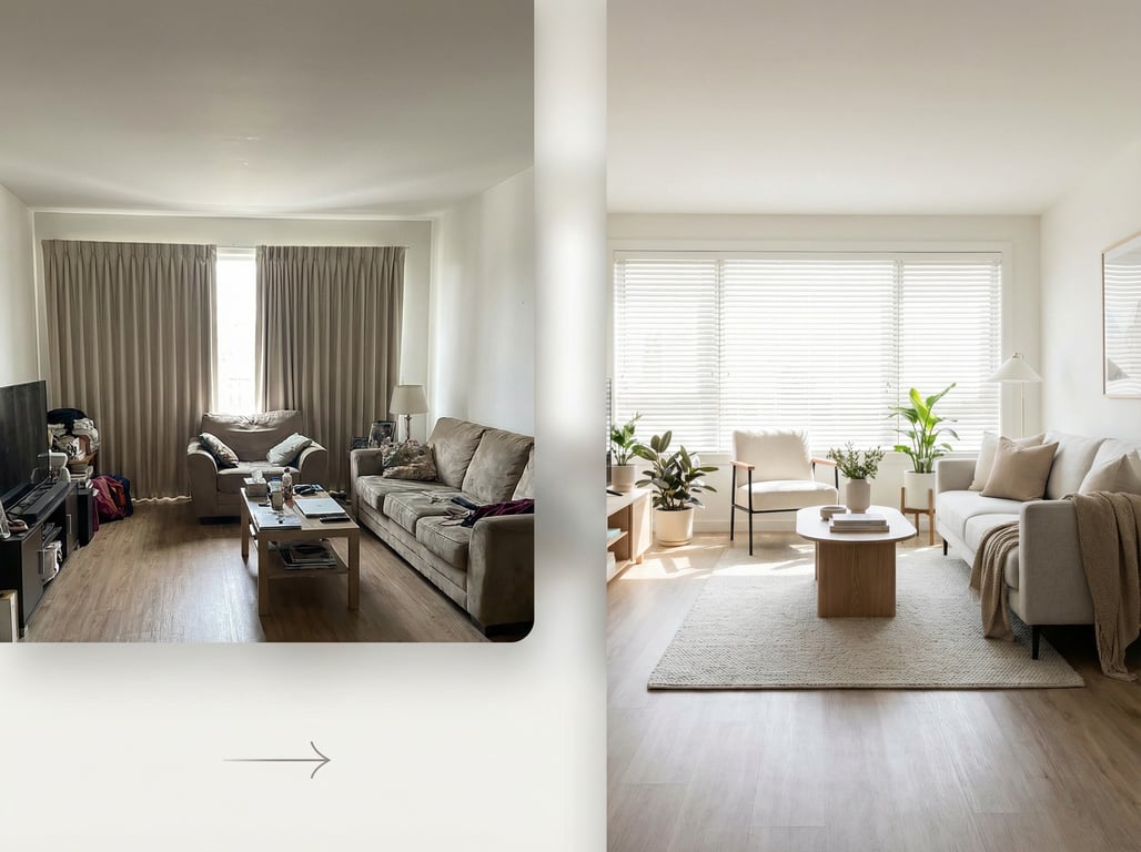 Illustration for section 2 of: Stage homes: cómo preparar (y visualizar) una casa para venderla más rápido con fotos antes/después
