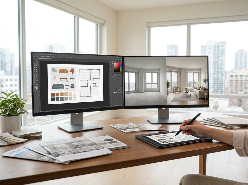 Illustration for section 1 of: Canva AI Interior Styler vs Canva: usos reales en inmobiliaria