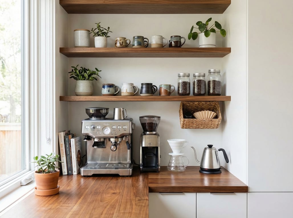 Illustration for section 1 of: Coffee-Station in der Küche: kleine Aufwertung mit großer Wirkung für Immobilienfotos