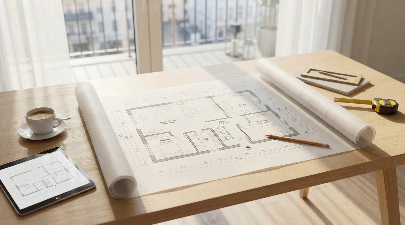 Grundriss Wohnung verstehen und für Exposé, Renovierungsplanung und Vermarktung nutzen