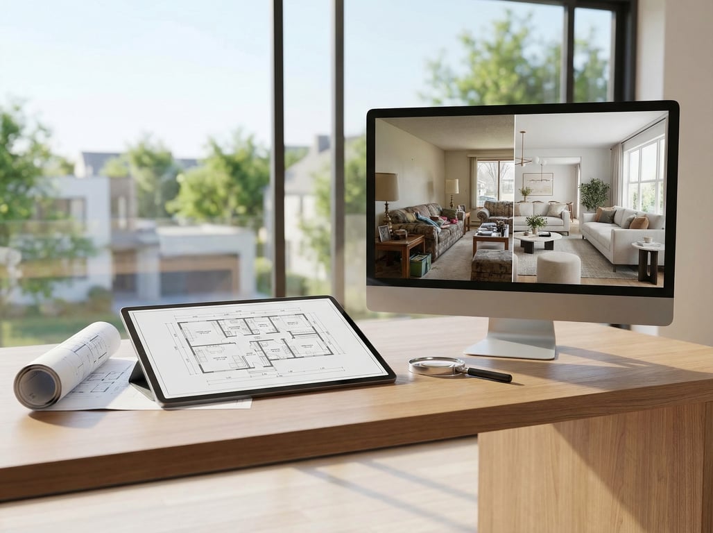 Illustration for section 2 of: Hausplaner für Immobilienvermarktung: Wann Grundriss reicht und wann Vorher-Nachher-Bilder mehr Anfragen bringen