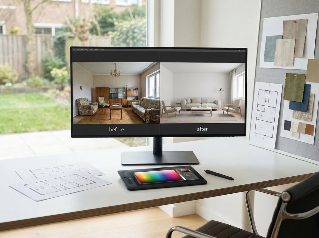 Illustration for section 1 of: KI-Raumgestaltung Vorher/Nachher für Immobilien: Beispiele, Workflow & typische Fehler