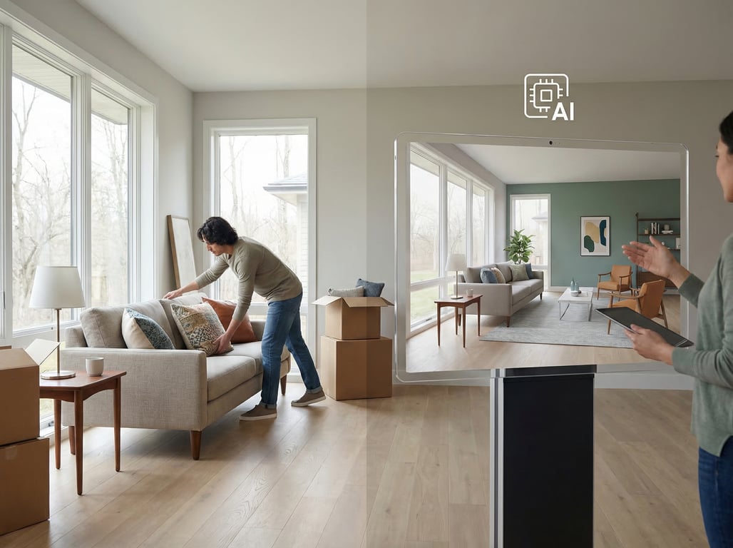 Illustration for section 1 of: KI-Raumgestaltung für Immobilien: Unterschiede zu (Virtual) Home Staging, Einsatzfälle & Checkliste