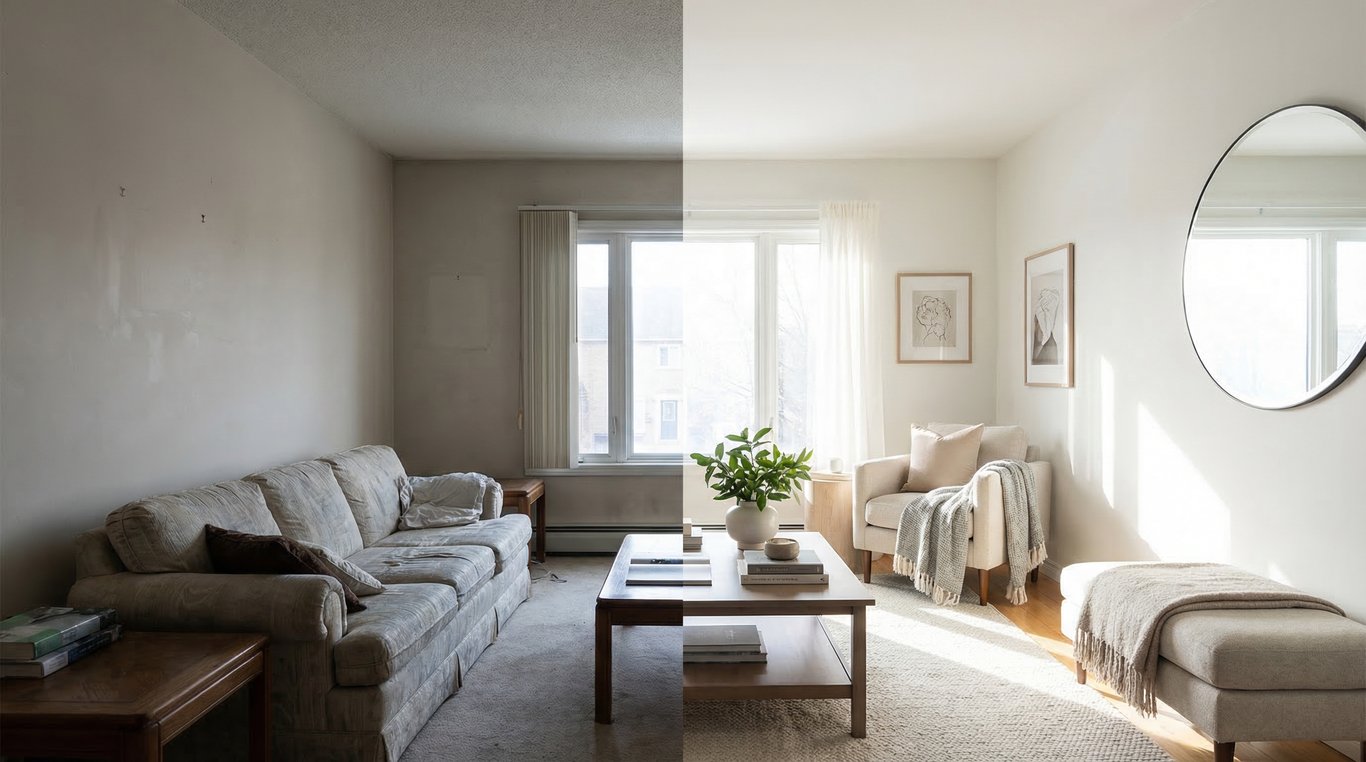 Room Decoration Ideen für Immobilienfotos: 12 visuelle Upgrades mit Vorher-Nachher-Potenzial