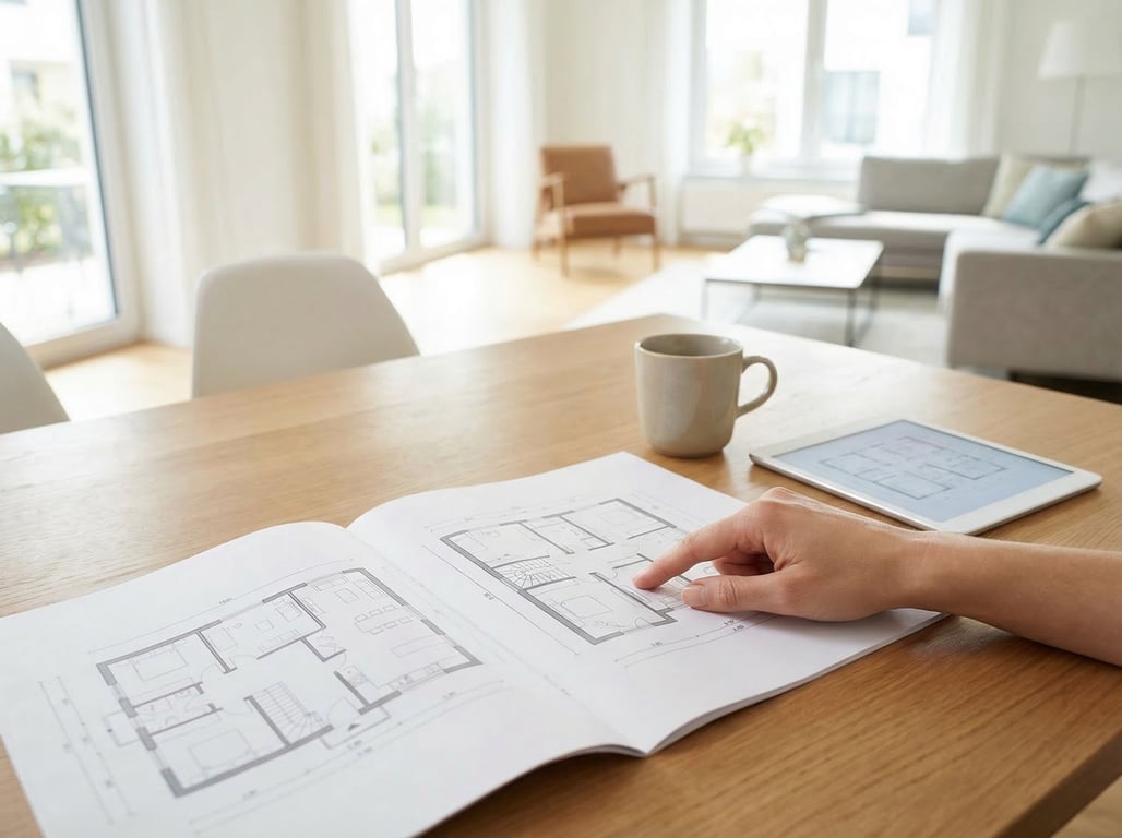 Illustration for section 2 of: Wohnungsgrundriss lesen: Was Käufer im Exposé sofort verstehen wollen