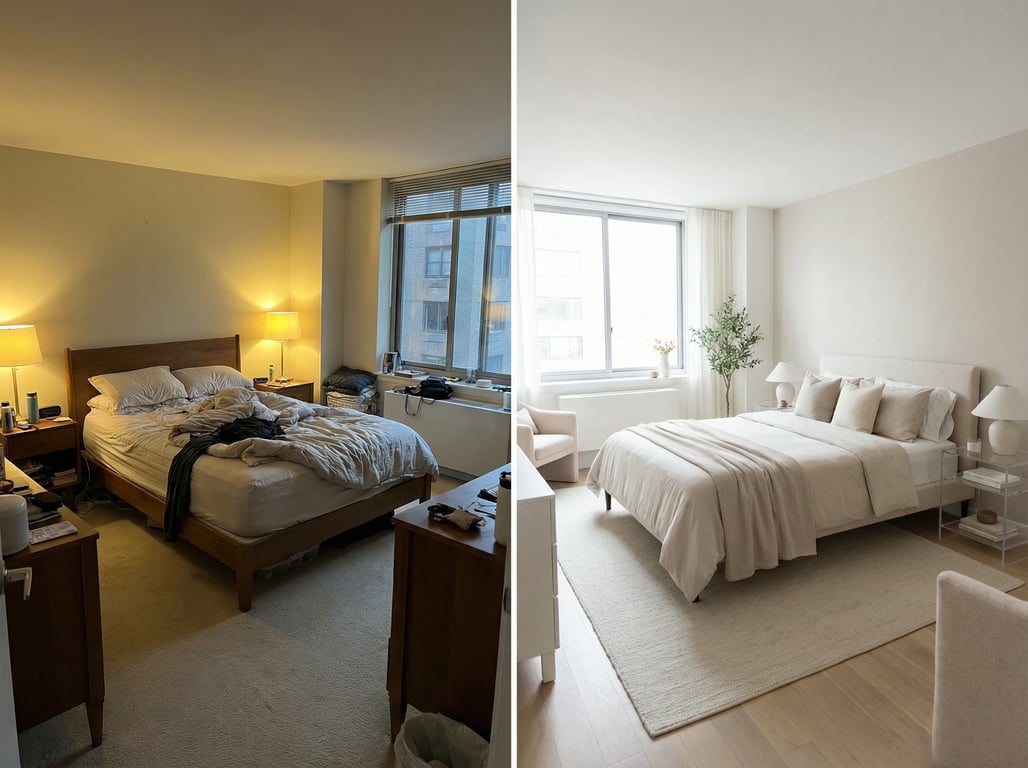 Illustration for section 1 of: Cómo decorar la habitación principal para vender una casa: guía rápida (home staging + antes y después)