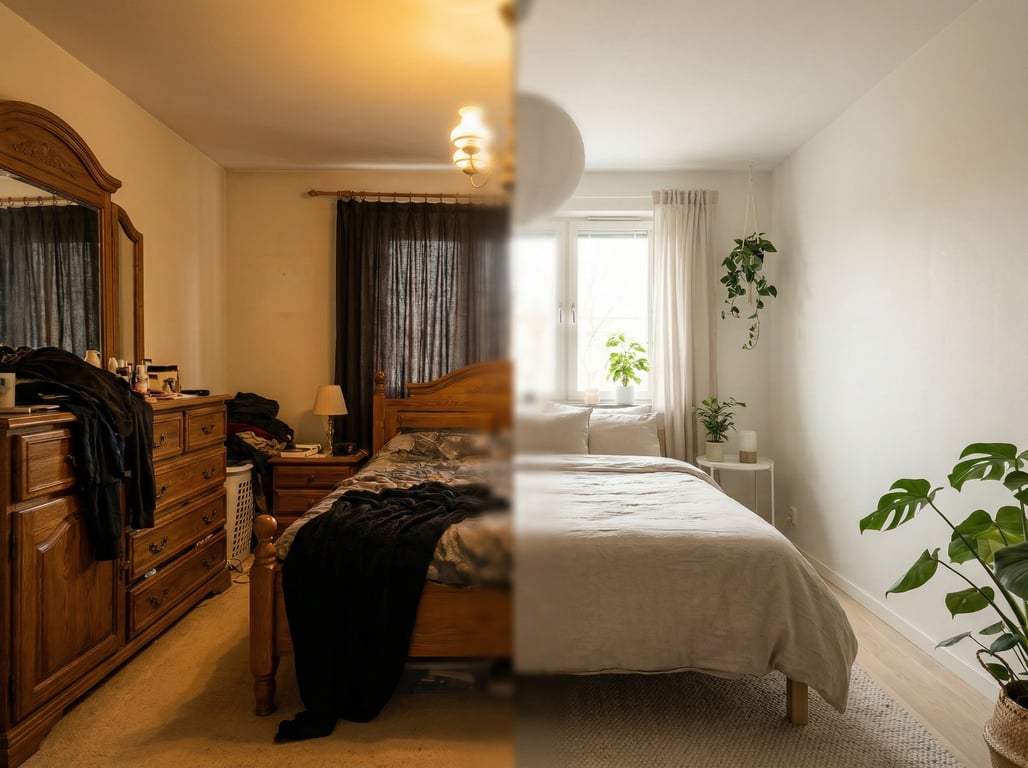 Illustration for section 1 of: Decoración de habitaciones para vender una casa: checklist por estancia + errores (con ejemplos antes/después)