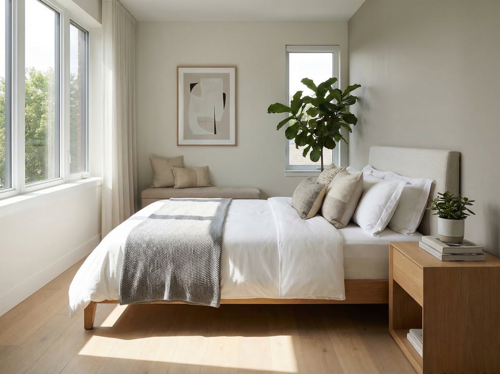 Illustration for section 1 of: Decoración de habitación moderna para fotos inmobiliarias: qué cambios visuales ayudan a vender