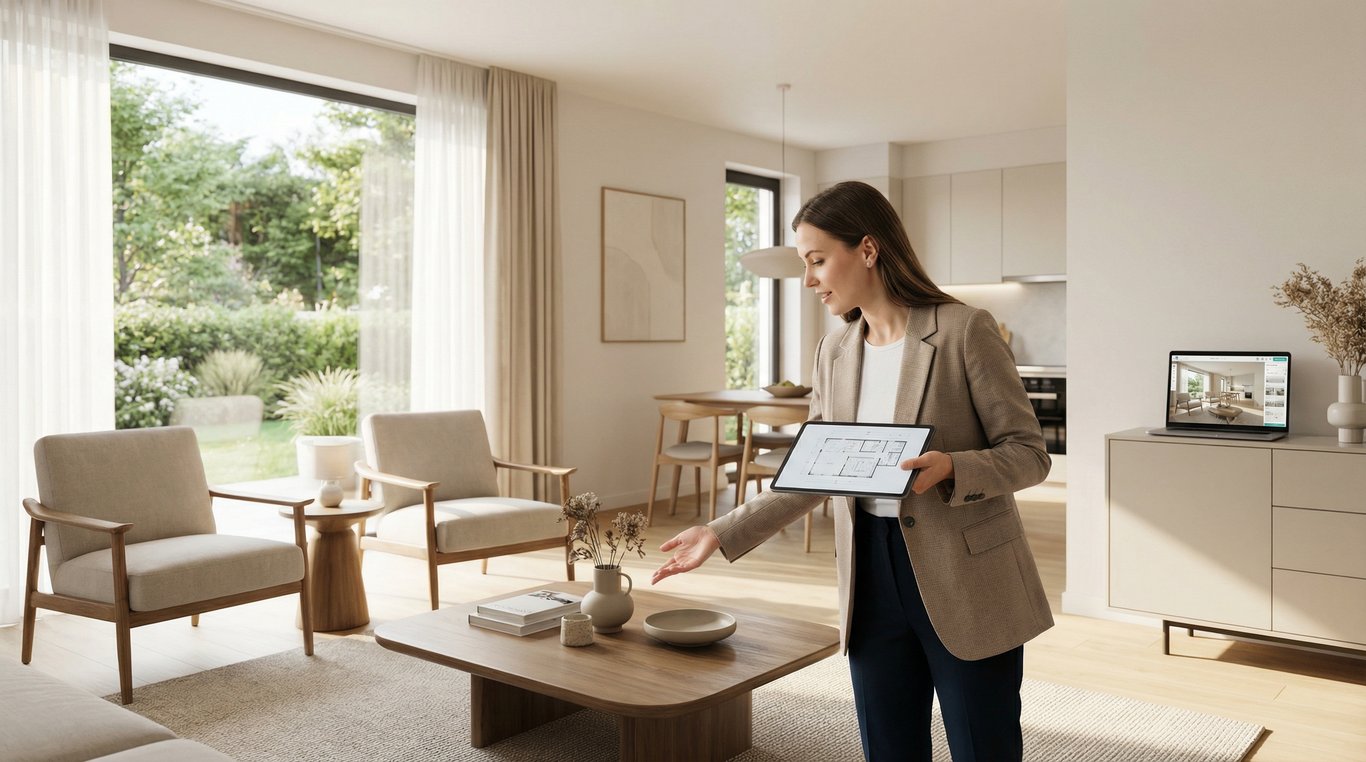 Diseñador de interiores para vender una casa: qué hace, cuánto cuesta y cuándo compensa (vs. IA)