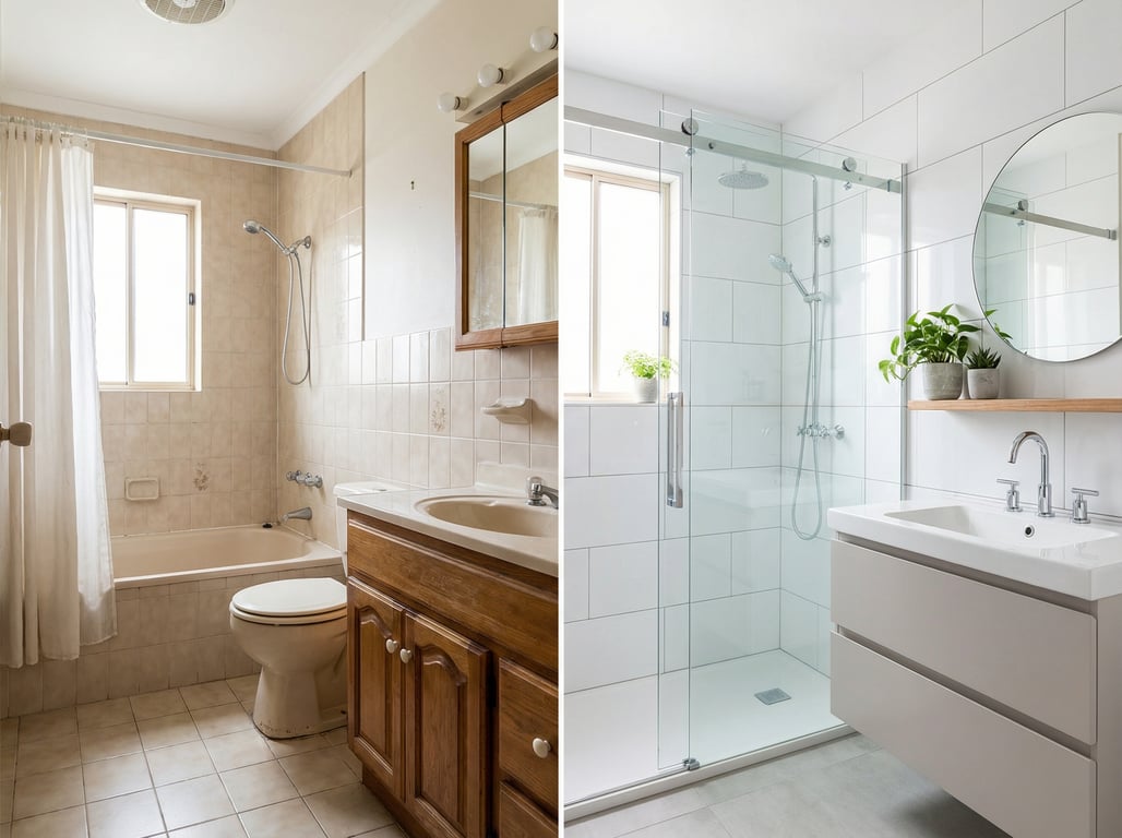 Illustration for section 2 of: Ideas de baños (antes y después) para vender una casa: 15 cambios que se notan en fotos