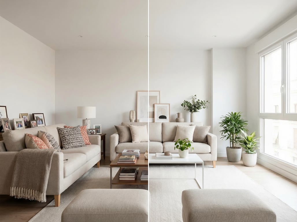 Illustration for section 1 of: Cómo transformar un salón decorado para publicar una vivienda que genere más clics