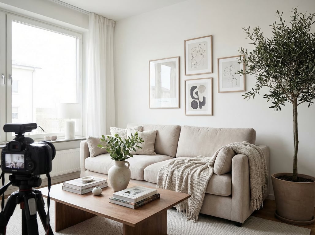 Illustration for section 2 of: Cómo transformar un salón decorado para publicar una vivienda que genere más clics