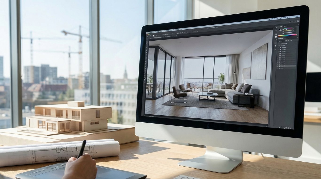 Render fotorrealista: qué es, precio y guía rápida para inmobiliaria