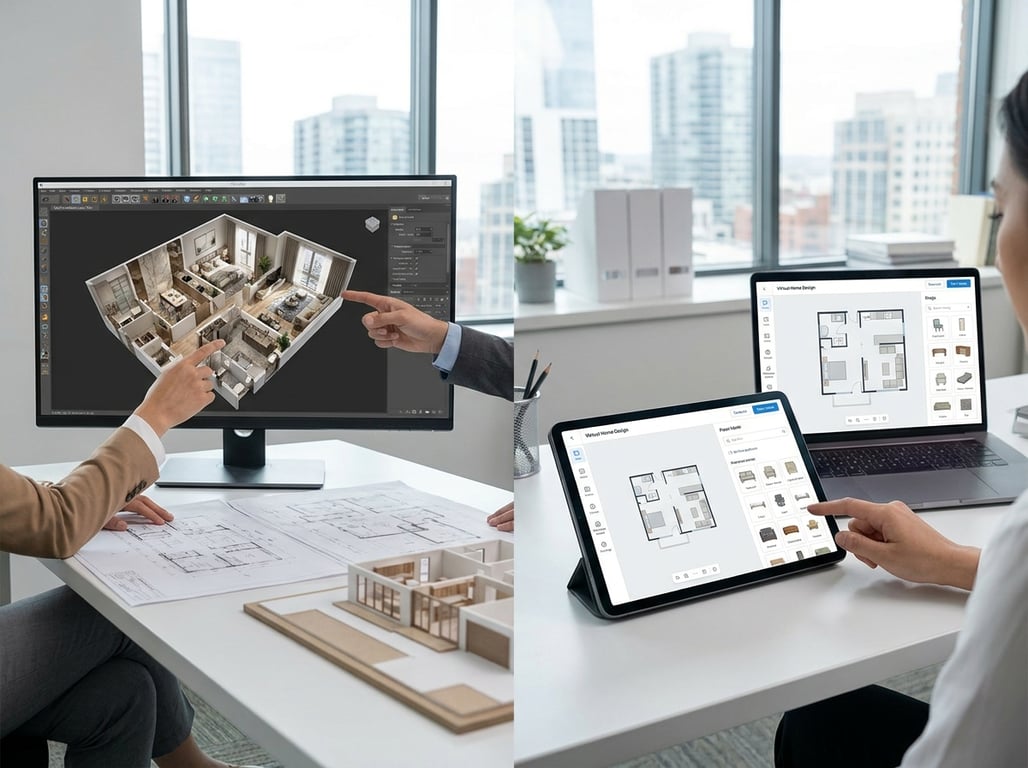 Illustration for section 1 of: Plano 5D vs Planner 5D en inmobiliaria: cuándo conviene