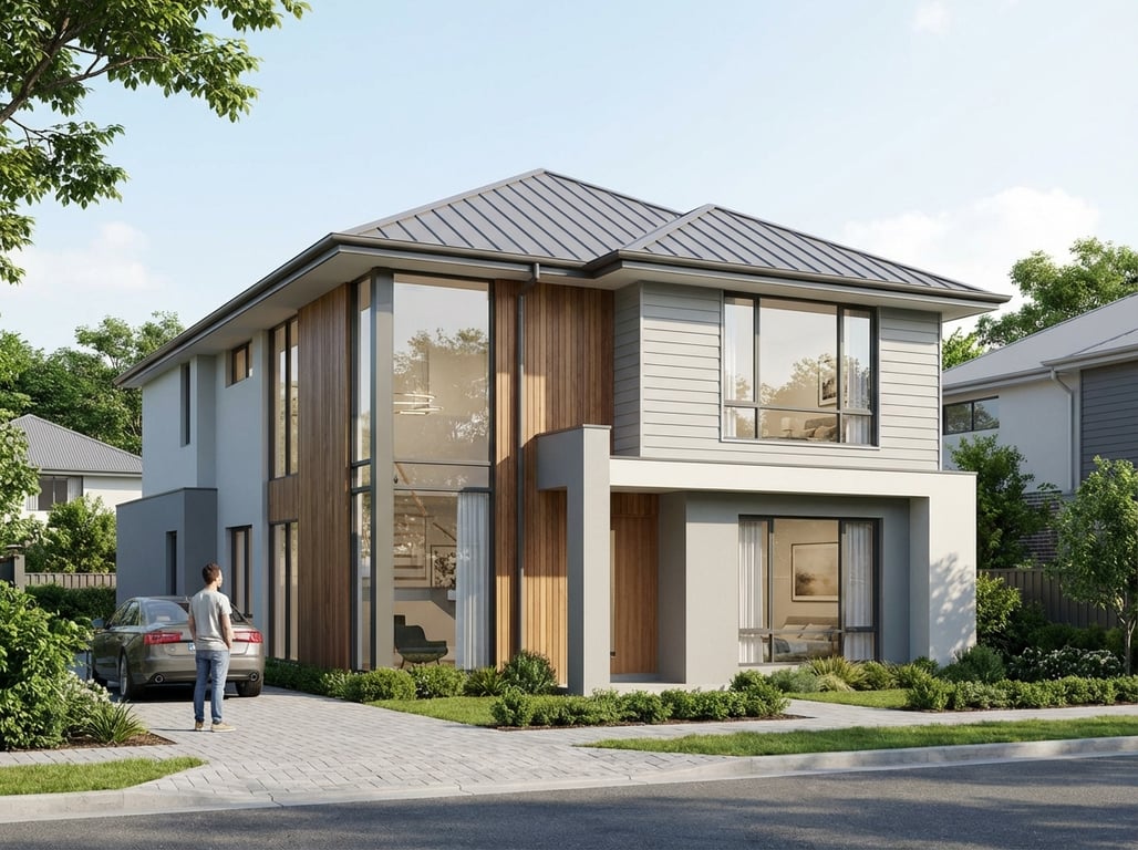 Illustration for section 1 of: How high is a 2-story house in 2025? Ranges + examples