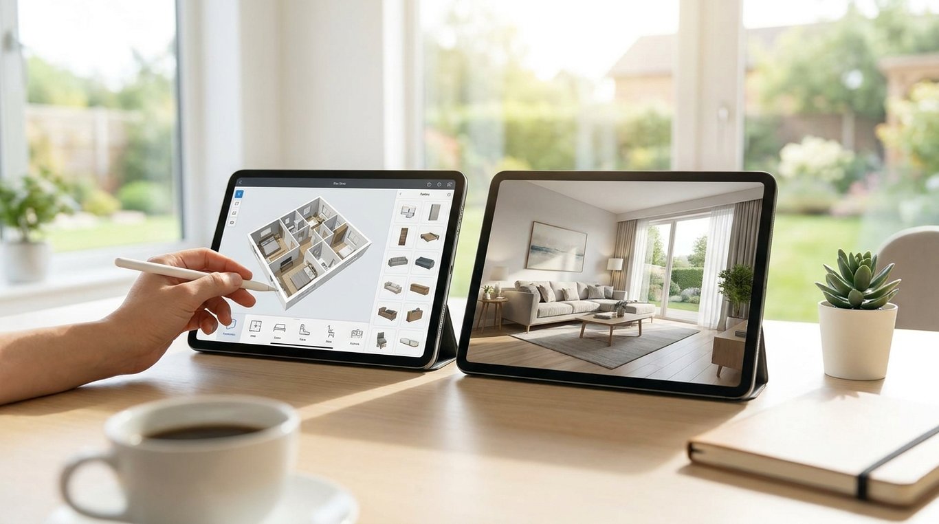 Raumplaner-Apps vs. KI-Raumgestaltung: wann welches Tool?
