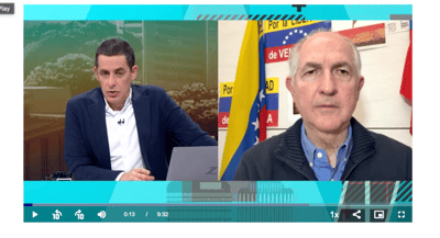 Antonio Ledezma, exalcalde de Caracas, sobre Zapatero: 'Dime con quién andas y te diré quién eres'