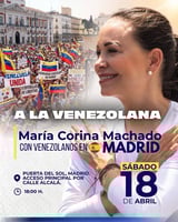 María Corina en Madrid