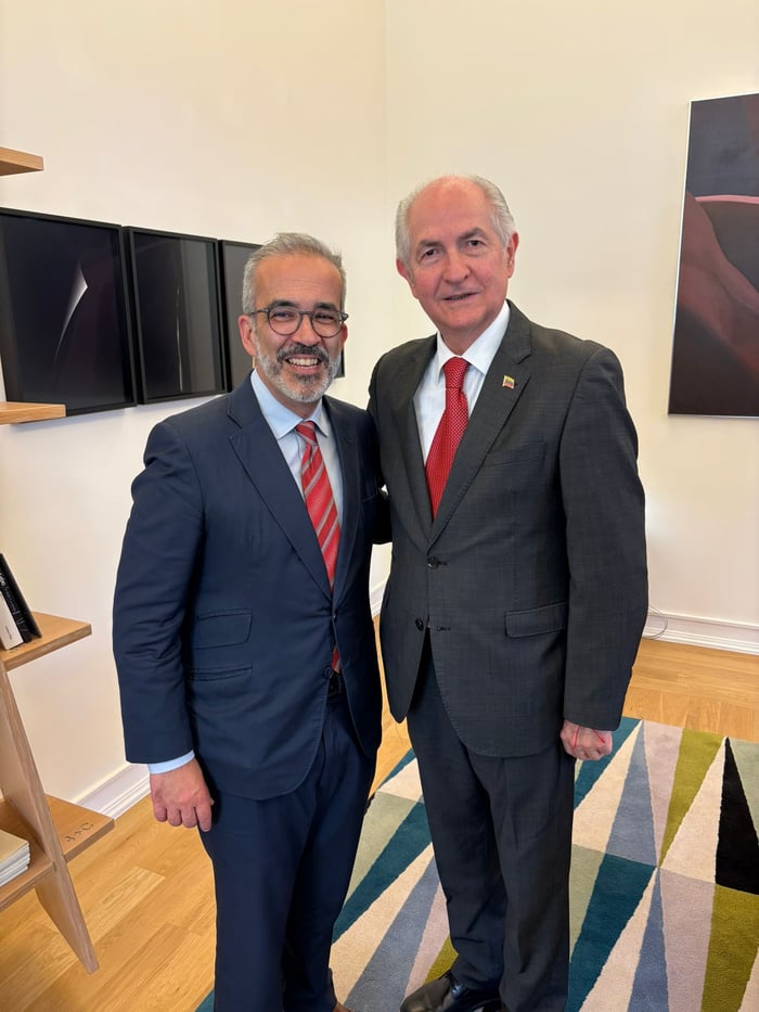 Con el canciller Paulo Rangel