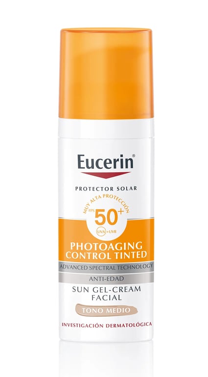 Eucerin Protector Solar Facial Photoaging Control Tono Medio FPS50+ 50ml