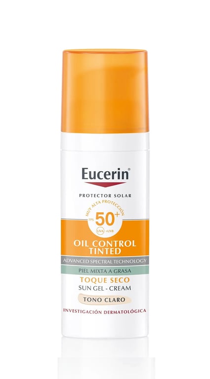 Eucerin Protector Solar Facial Oil Control Tono Claro FPS50+ 50ml