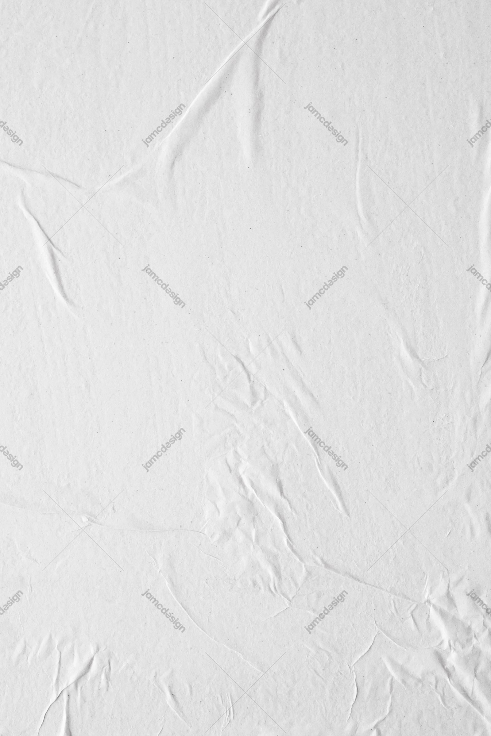 Clean White Paper Wrinkle Background