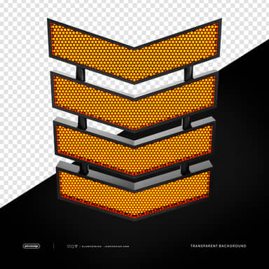 3D Stage Light Panel Honeycomb Grid PNG Transparent Background