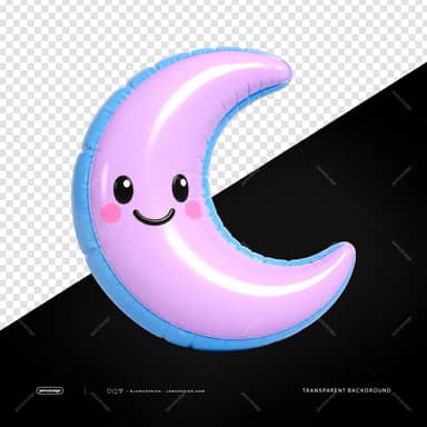 Cute Saturn Balloon Sculpture Isolated