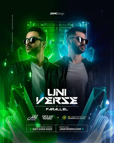 Universe Parallel Flyer Template PSD