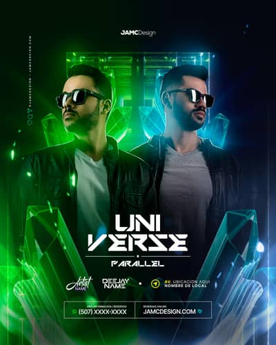 Universe Parallel Flyer Template PSD