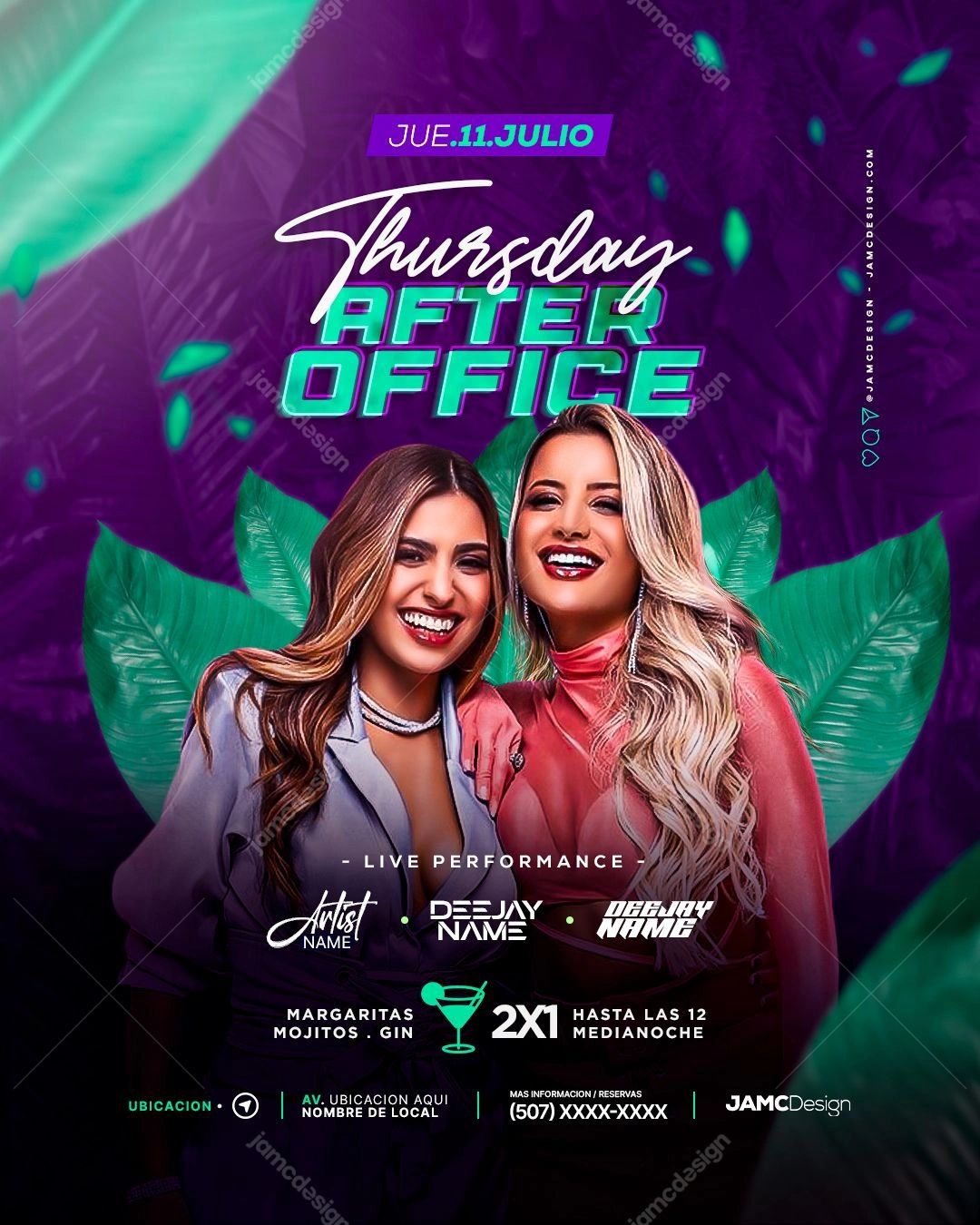 After Office Flyer Template PSD