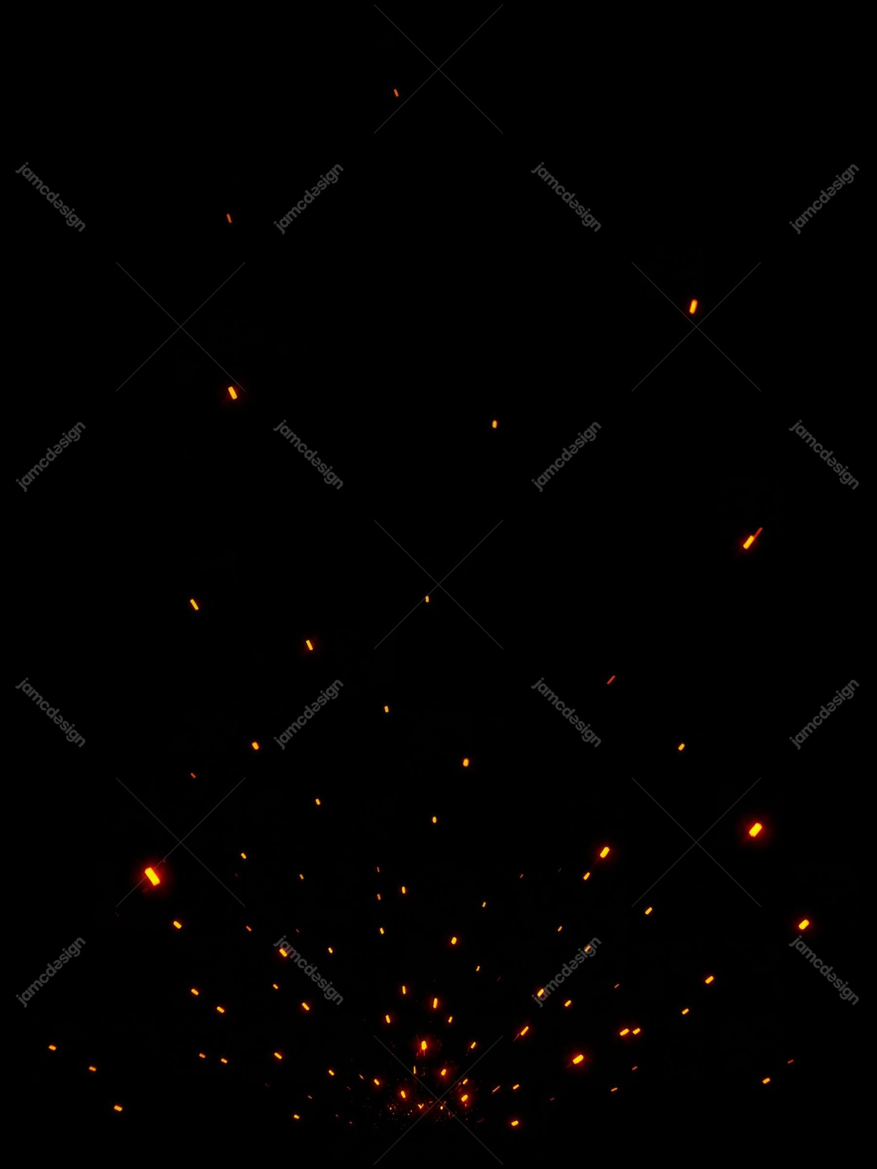 Warm Fire Particle Texture On Black Orange Ember Glow Background. JPG fire particle texture on a black background