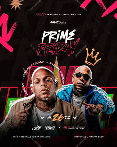 Prime Friday Flyer Modelo PSD